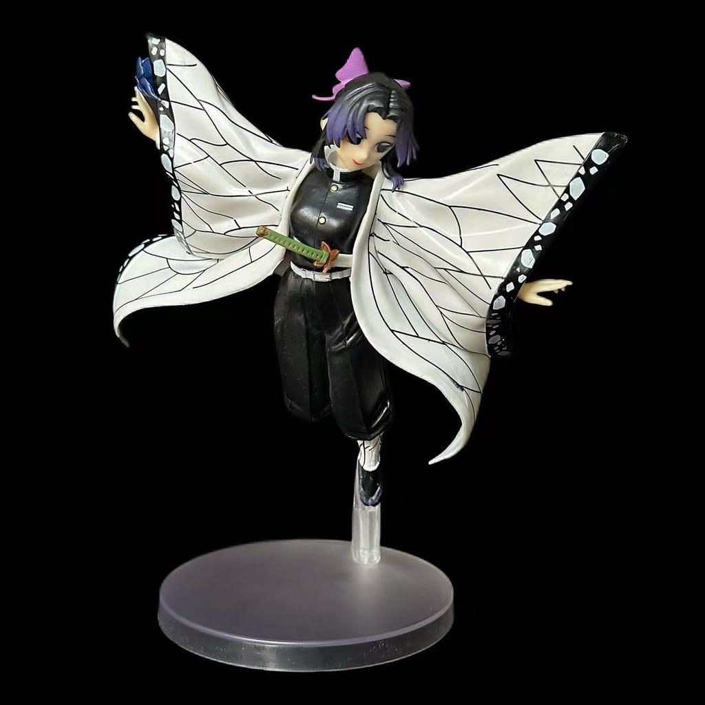 Demon Slayer Anime Figuren Kochou Shinobu Statuen Puppen Ornamente Actionfigur Modell Sammlerstücke Geschenke Bewegliche Gelenkige Maßstab Detailliert Beweglich