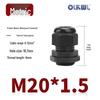 OLKWL PP Plastic M20 Cable Waterproof Gland Connector