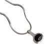 Elegant Black Obsidian Pendant Necklace - Minimalist, Fashionable, and Versatile Clavicle Chain for Women