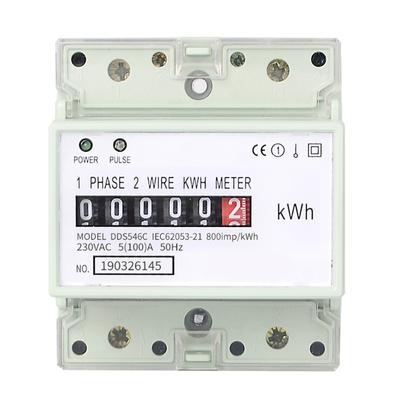 Lightweight Single Phase Energy Meter With LED Display For Accurate Electricity Measurement Efficient Power Management