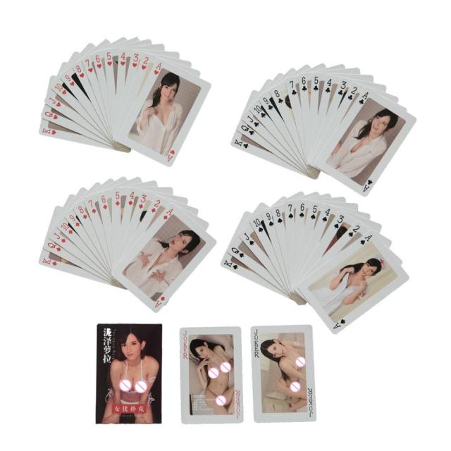 Av Poker for Adults Sex Toys for A Couple Erotic Love Sexy Posture Play Card Night Bar Texas Hold 'Em Playing Cards Board Game