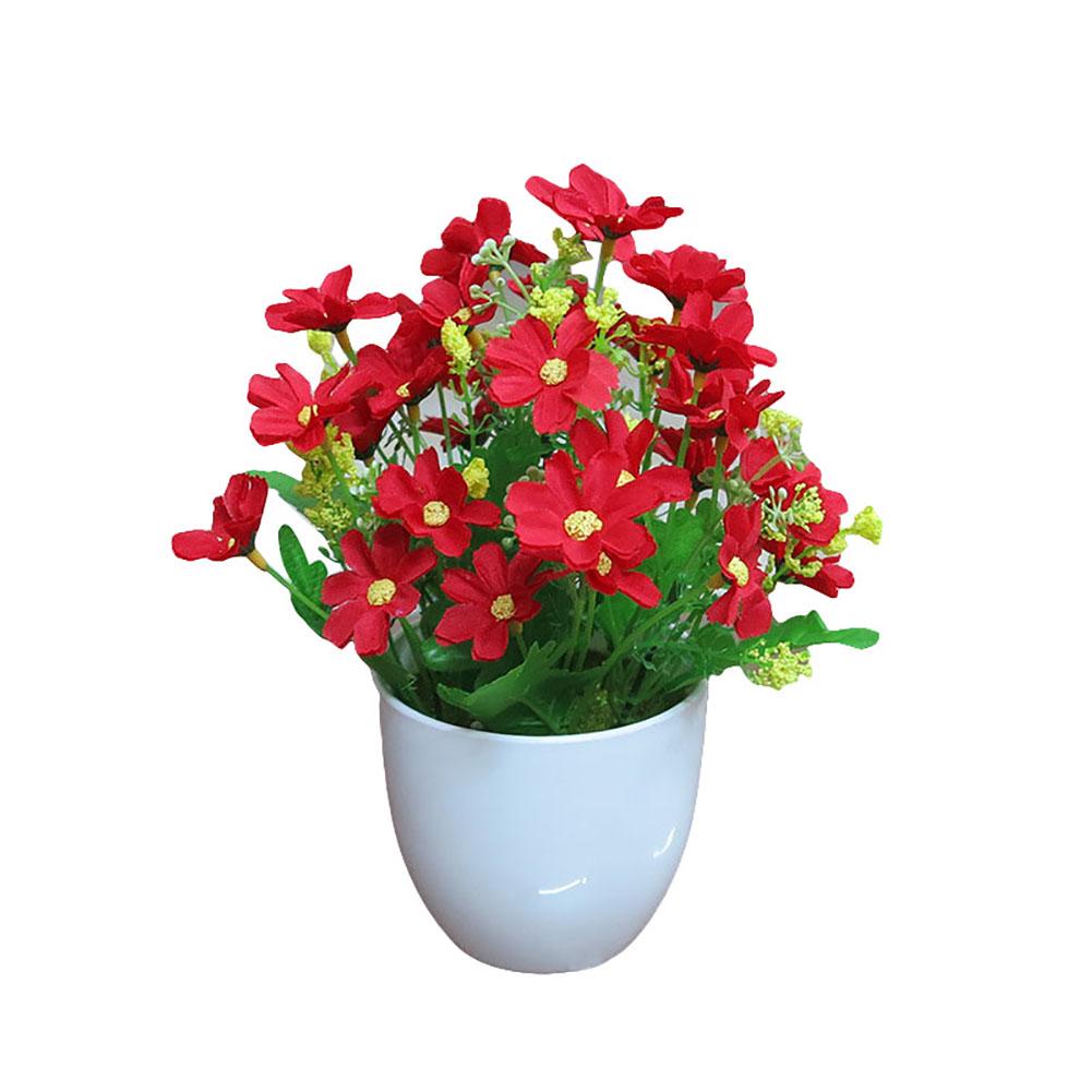 1Pc Artificial Potted Flower Garden DIY Party Home Holiday Xmas Craft Decoration Christmas Ornament KTY