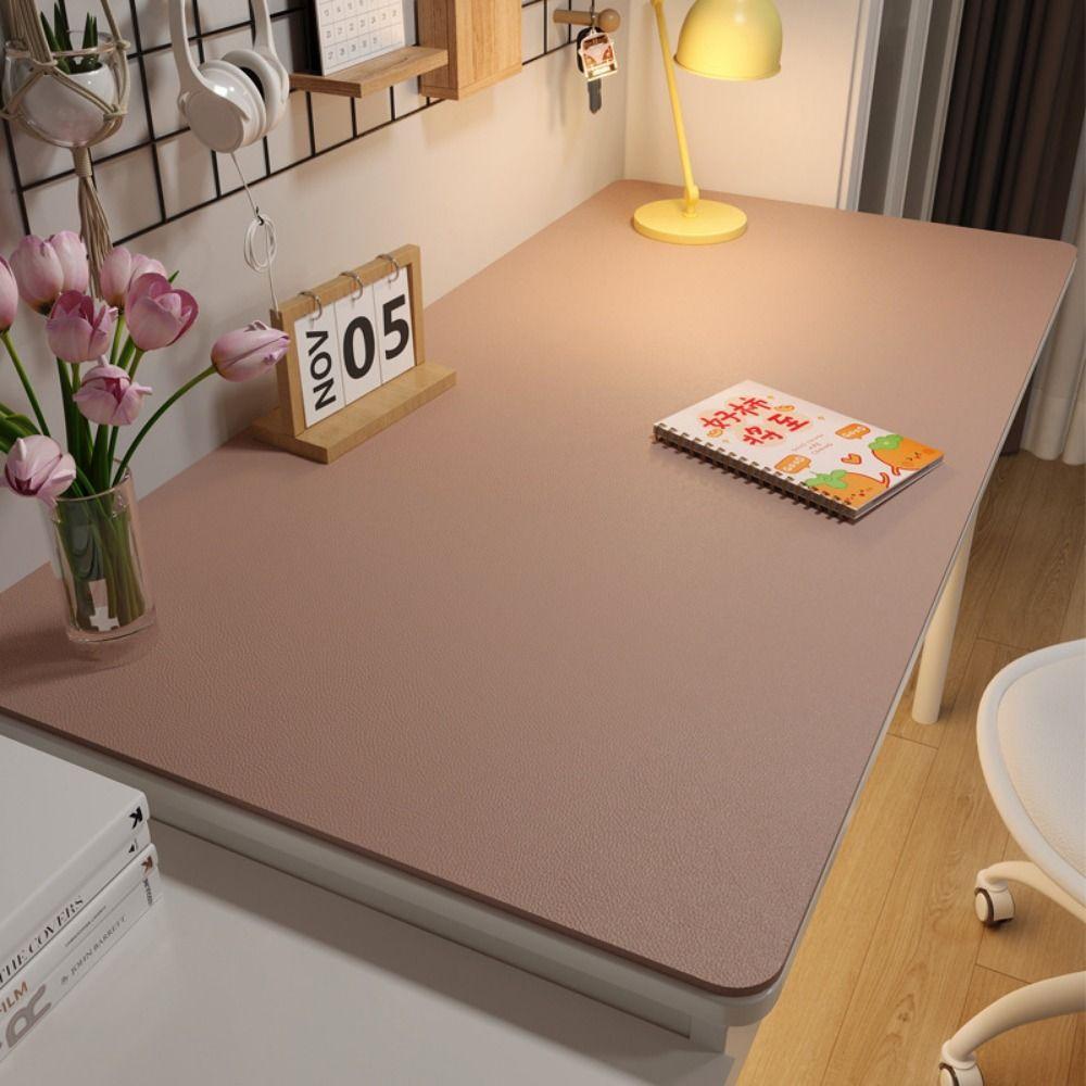 Waterproof Oilproof Table Cloths Oilproof Computer Desk Mat PU Leather Table Cover Gamer Keyboard