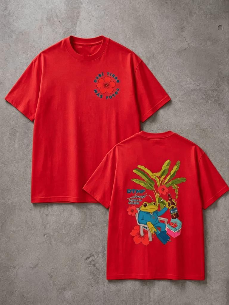 Bad Bunny DTMF Shirt Deb Tirar Ms Fotos Tshirt Unisex Shirt 2026 Summer Unisex Unisex Cotton Oversized Tshirt Street Wear Y2K