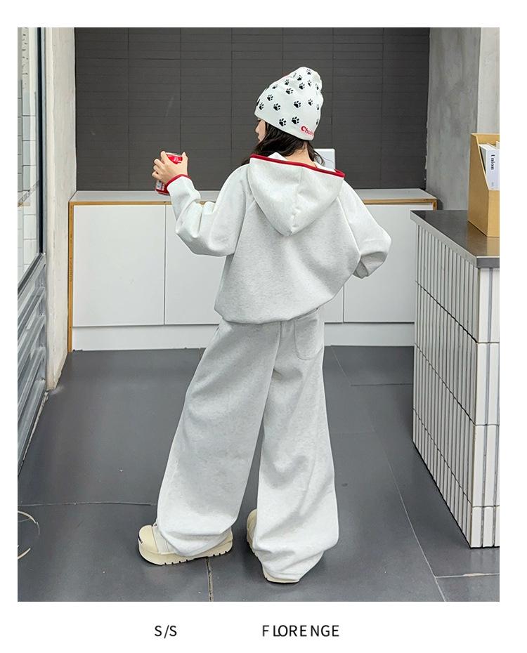 Modisches Sweatshirt- und Hosen-Set für Mädchen - Frühjahr/Herbst 2025 Kollektion