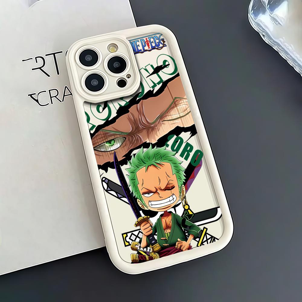 ONE P-PIECE Anime phone case For iPhone 12 11 13 14 15 16 17 Max Pro Plus Air Mini Drop-Proof Flexible Silicone Case