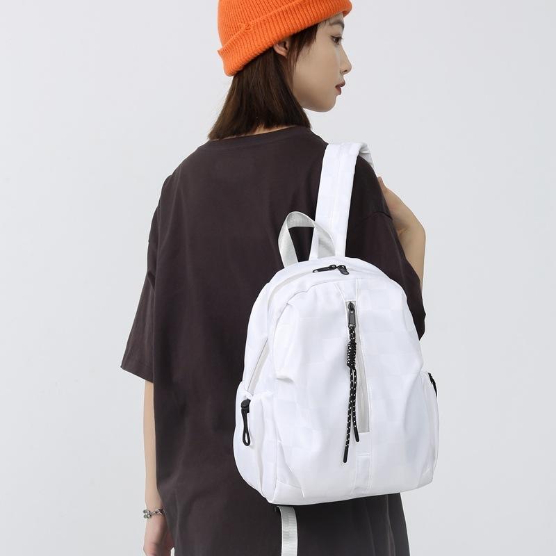 New casual mini backpack simple niche design versatile student schoolbag travel waterproof small backpack