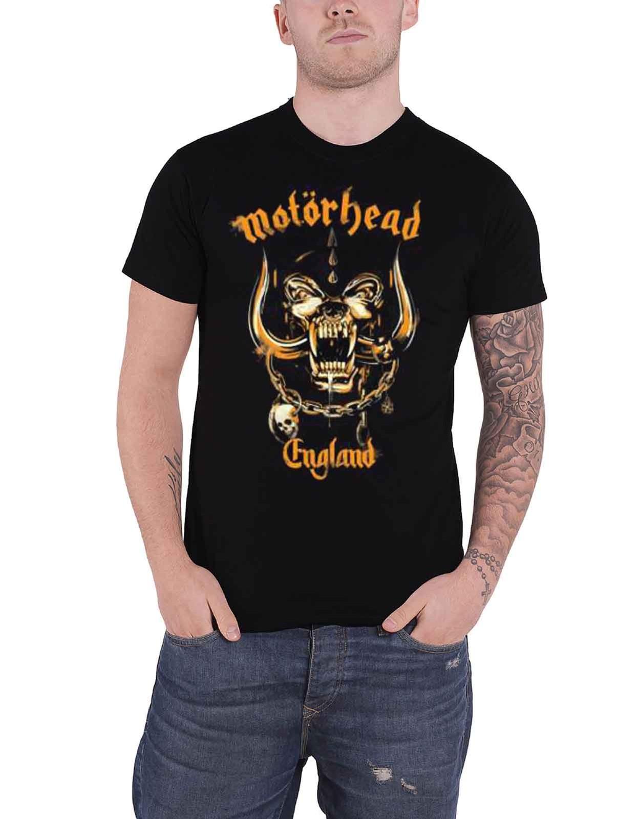 Motorhead T Shirt Mustard Warpig Band Logo new Official Mens Black XL