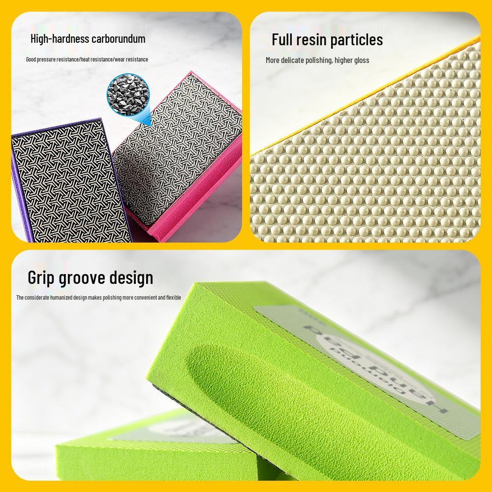 Diamond Hand Pad for Edge Grinding and Polishing Sintered Stone, Marble, Granite Tiles