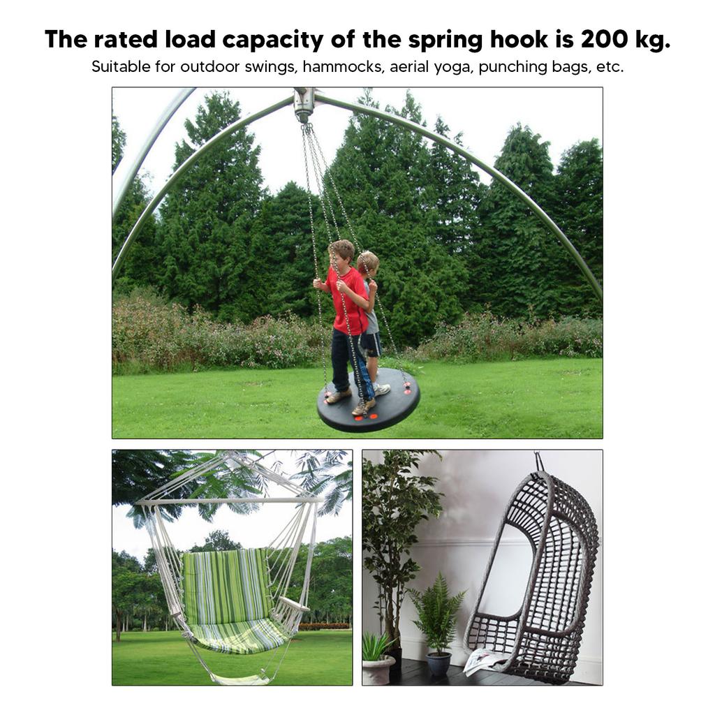 Schwere Feder für Boxsack 304 Edelstahl 200kg 360 Grad Drehung Professionelle Boxsackfeder für Zuhause Camping Schaukelstuhl
