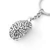Vintage 3D Brain Keychain Anatomical Organs Body Parts Keyring Pendant For Doctor Graduation Gift Jewelry Handcrafts