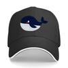 Cute Blue Whale Decor For Kids Room Hip Hop Hat Fashion Outdoor Sports Sandwich Baseball Cap