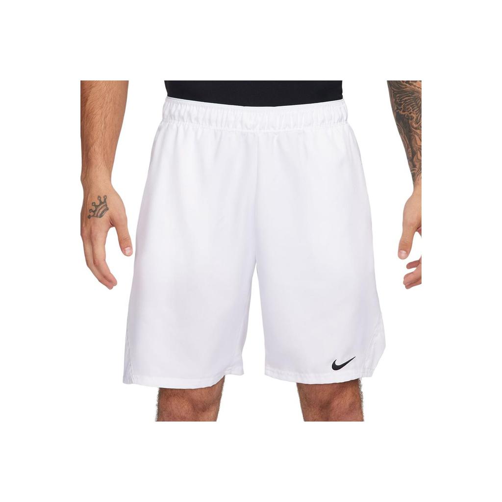 Nike Court Victory Solid Logo Elastic Waist Tennis Shorts Men shorts White FD5384-100