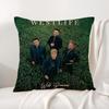 WWestlife The Twenty Tour Cushion Cover Natural Linen Organic Fabric DoubleSided Printing Sofa Home Decor Breathable