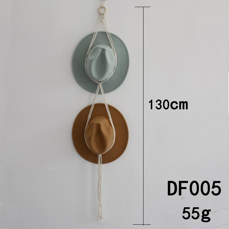 Скандинавский стиль Бохо Хлопковый подвесной органайзер для шляп Стойка для демонстрации Хранение Держатель для кепок Вешалка для шарфов Макраме Настенный гобелен Декор