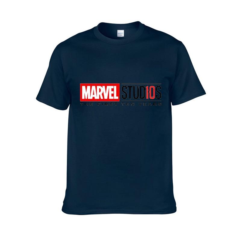 Avengers Marvel Studios The First Ten Years Anniversary O-neck T-shirt For Fans** L