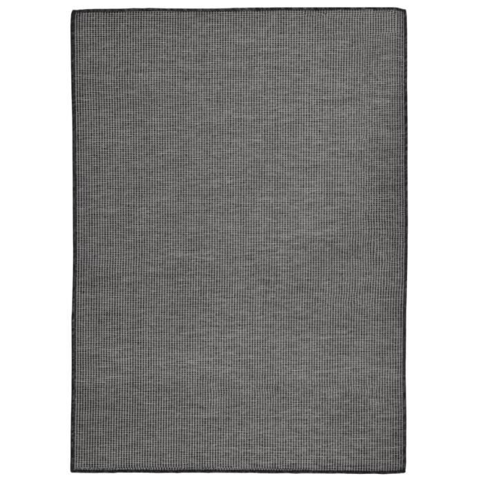 Tapis d'extérieur - Non spécifié - 200x280 cm - Gris - Résistant aux UV - Tissage plat