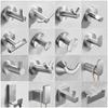 Black 304 Stainless Steel No-Drill Coat & Hat Hook for Bathroom or Entrance