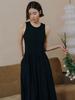 Laengsseon Ls_Round Sleeveless Long Dress