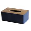 Square Napkin Holder Bamboo Cover Paper Storage Organizer Storage Box Tissue Box  Household