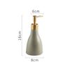 Ceramic Bathroom Liquid Soap Dispenser Bottle Shampoo Shower Gel and Lotion Storage Bottles Home Hotel Disinfectant Bottle