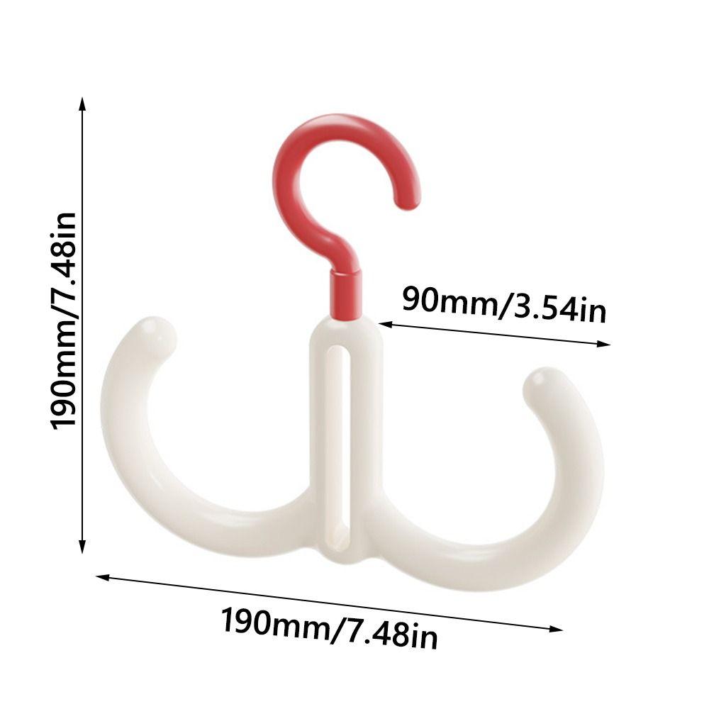 New Multifunctional Clothes Hanger Portable Dopamine Hook Scarf Tie Display Rack Rotatable Bedroom Scarf Racks