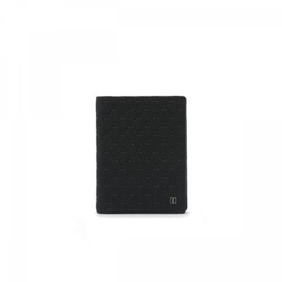 Black Dd Board Logo Matte Leather Business Card Wallet