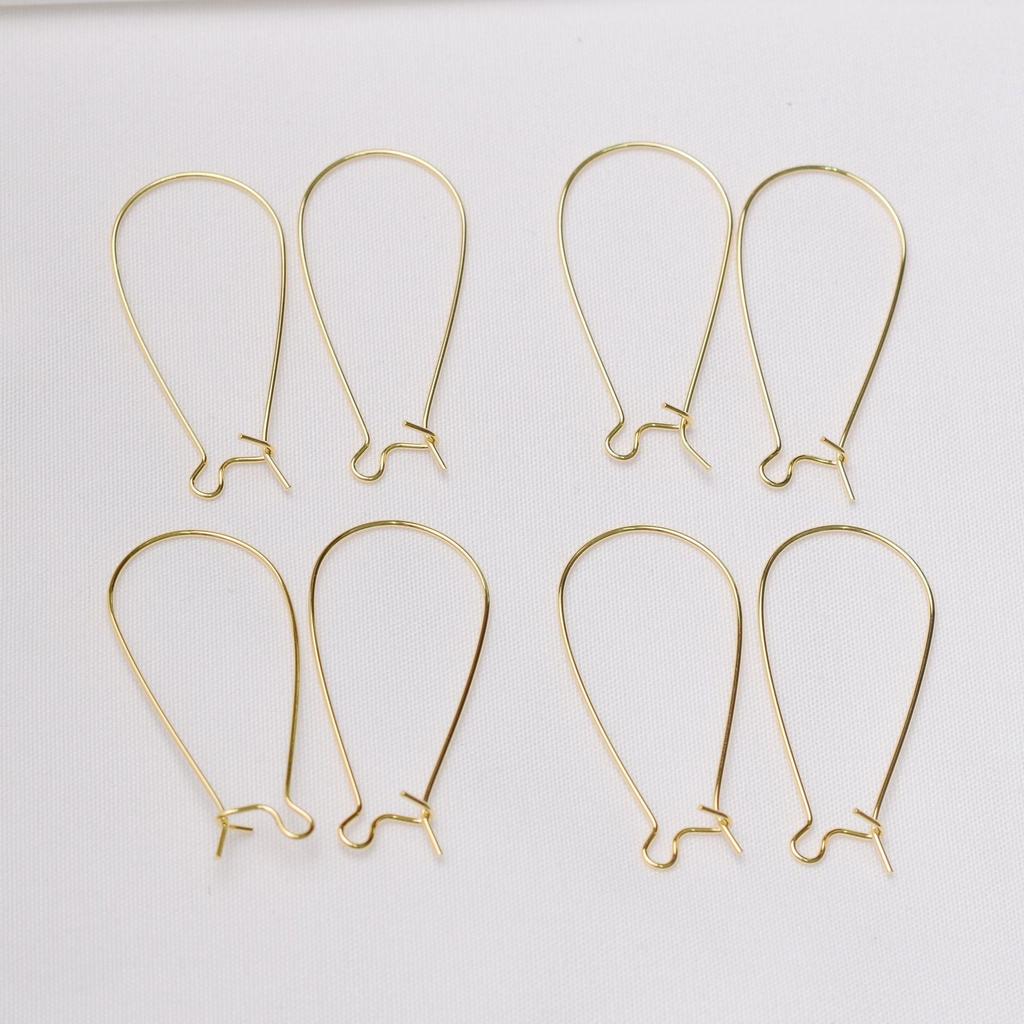 10pcs Color-Preserving 18K Gold U-Shaped Diy Handmade, Accessories,, Pins, Materials