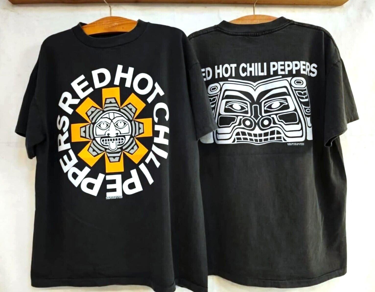 Винтажная футболка RED HOT CHILI PEPPERS Kiedis Flea боковая футболка A172 2XL