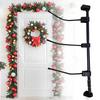 Adjustable Garland Hanger for Front Door Extendable Metal Plant Hanger with Hook No-Drilling Installation