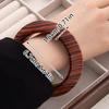 Chinese Retro Ethnic Style Wooden Bracelet with a High-end Feel Simple and Niche Solid Wood Element Bracelet Handmade Accessory