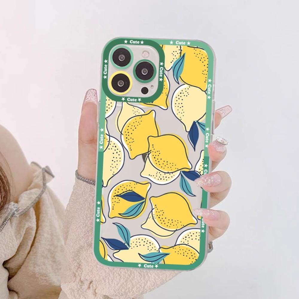 Fruit Lemon Cherry Phone Case For Redmi 7 8 9 A For Redmi Note 5 7 8 9 10 11 Pro Max 4G 5G Funfas