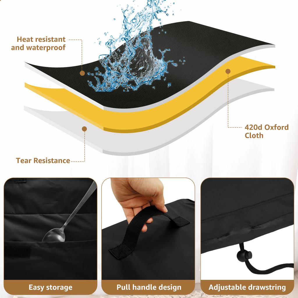 Dust Covers Meat Slicer Cover Waterproof Dust Cover for Kitchen Appliance Dustproof Cover for BESWOOD 250 Meat Slicer for VEVOR