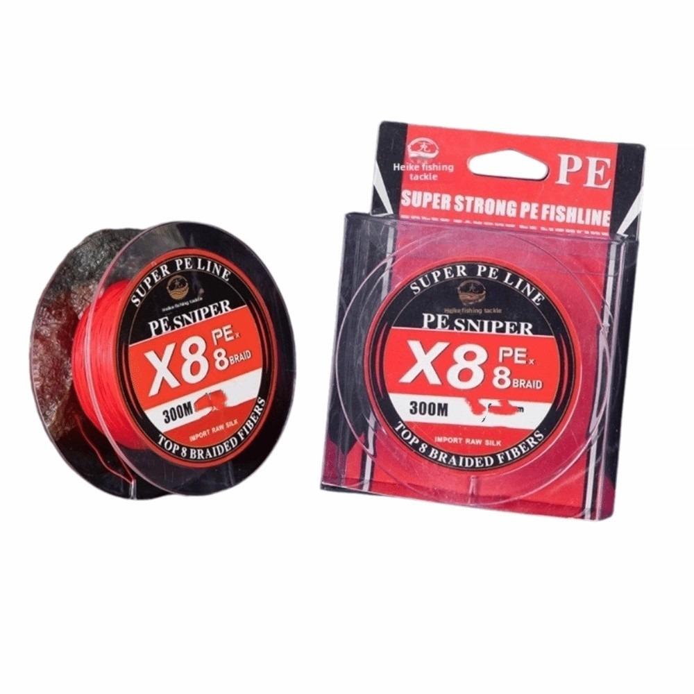 

Durable 300M Length Fishing Line China Red Color 8 Weave Ocean Jig X8 Structure 8 Strands Braided PE Line Saltwater Fishing 300m-4.0 красный