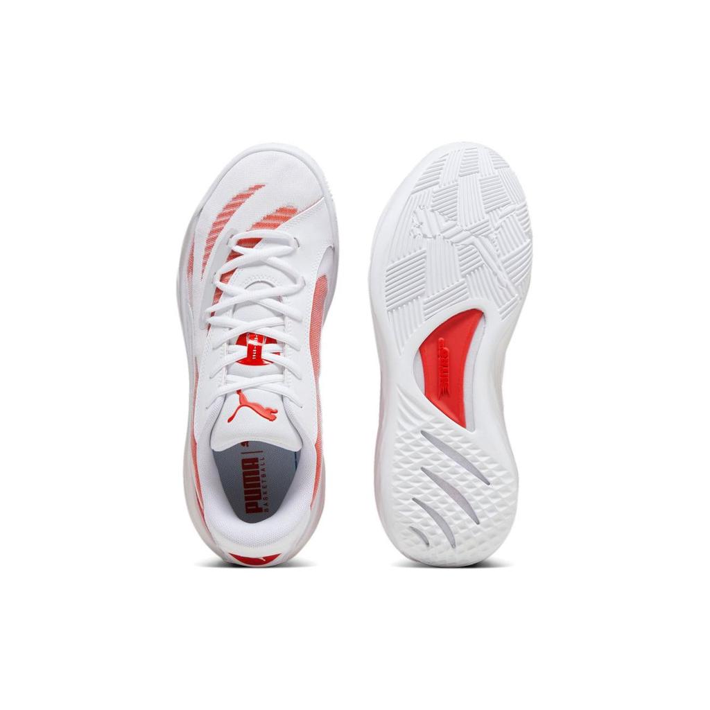 PUMA All Pro Nitro Low top Basketball Shoes Unisex White Pink 379081-04