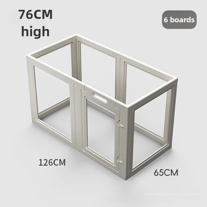 

Indoor Dog Fences Cages Backyard Transparent Dog Enclosure High Home Puppy Playpen Small Animals Crate Portable Pet Corral High 76CM