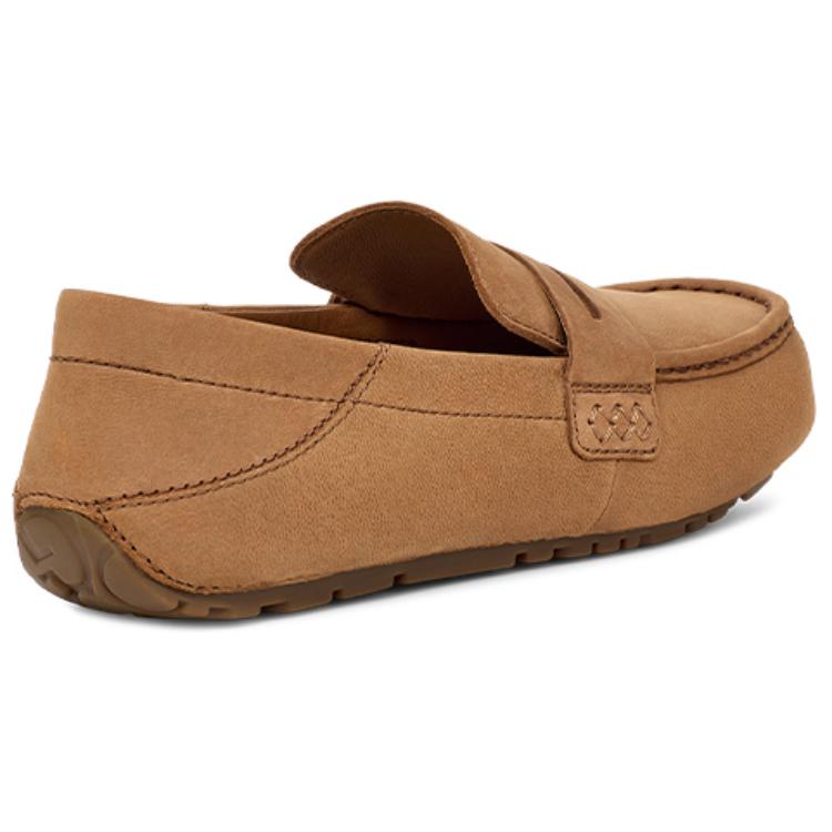 UGG Fashionable Simple Versatile Moccasins Men Shoes Brown 1166762-CHE