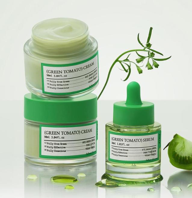 FULLY Green Tomato Cream – 90ml | Vegan Pore Tightening Moisturizer | Korean Skincare