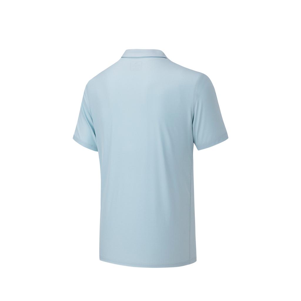 Anta Training Comprehensive Series Short Sleeve Polo Shirt Summer 2026 Men Tops Cloud-Smoke-Blue 952627118-1