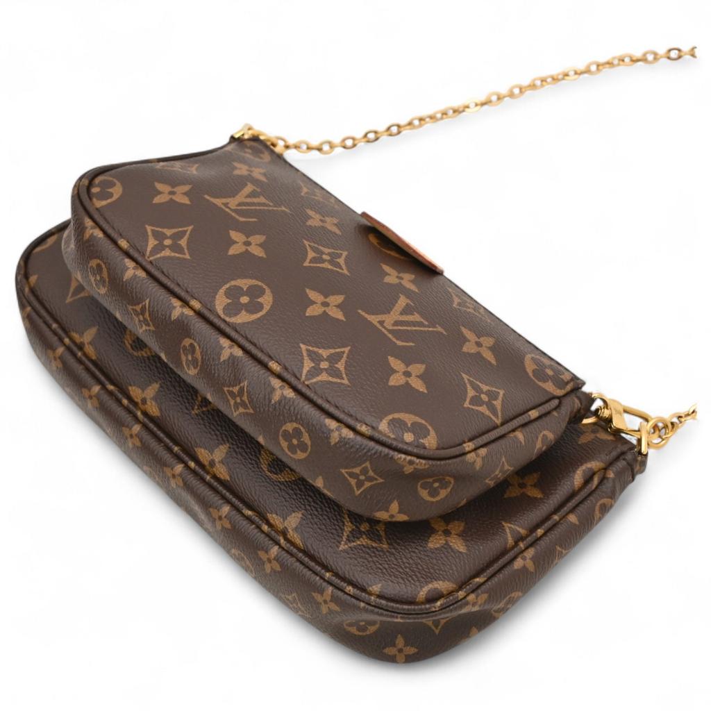 Auth LOUIS VUITTON Monogram Multi Pochette Accessoires Pouch Shoulder Bag PVC M44840 lv88179bf