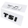 AAXQ1 3D ABS TSI Emblem Chrome Black Letters Logo Car Trunk Badge For MK4 MK6 MK7 TSI Sticker Accessories