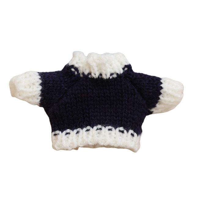 Rochie Mini Păpușă Lână 5cm cu Ursuleț de Pluș și Cap de Cățeluș pentru Accesorii DIY