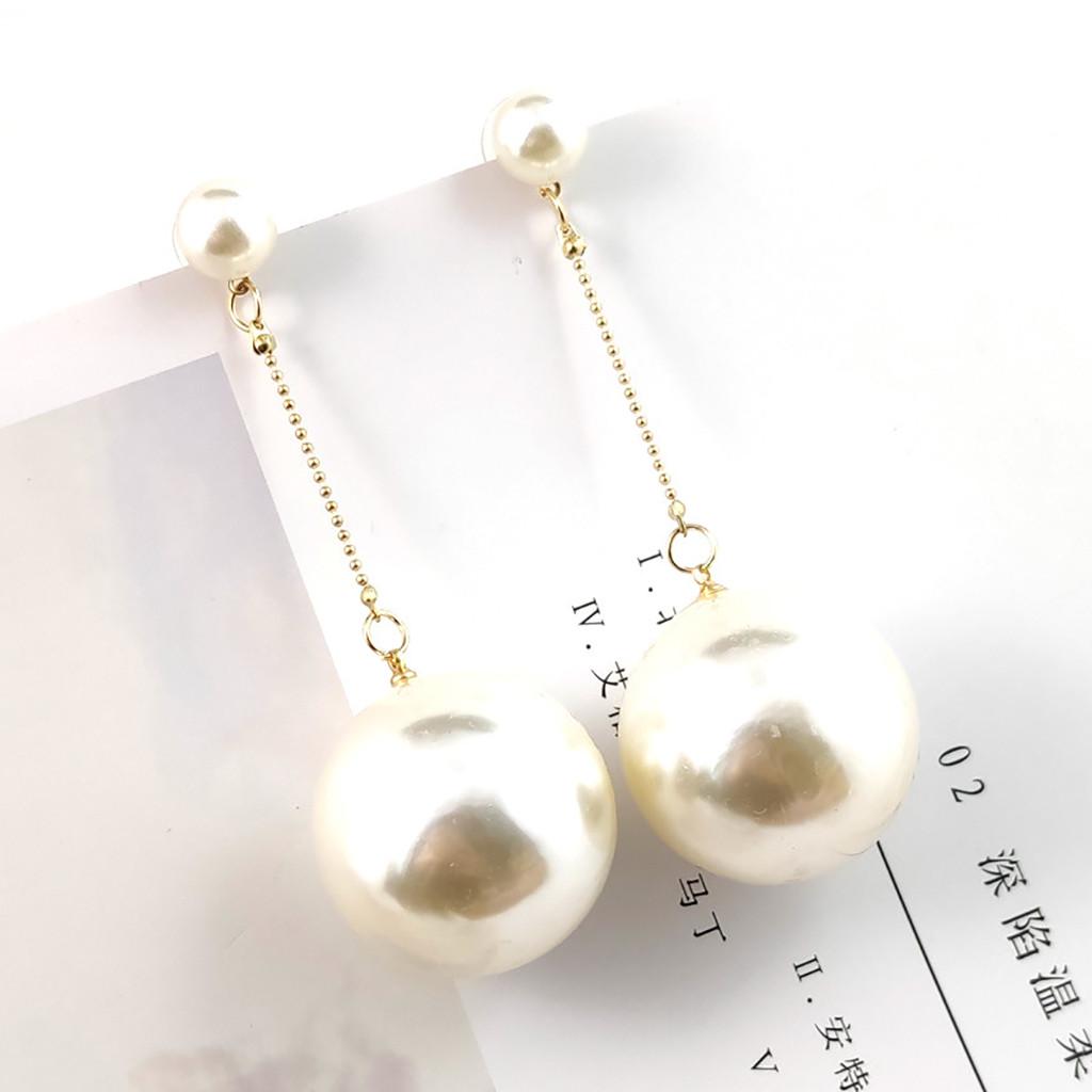 

Длинные модные серьги-цепочки с искусственным жемчугом, милые дикие серьги