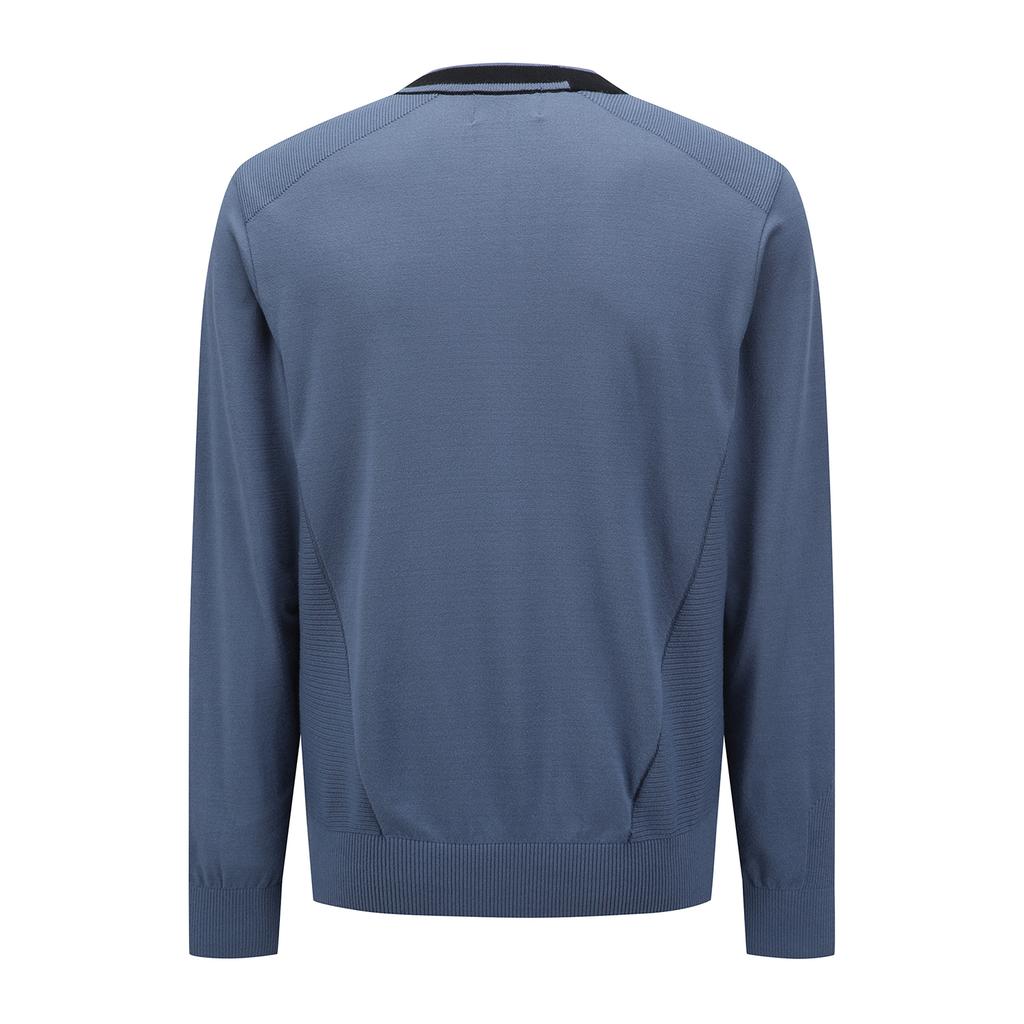 ANEW GOLF M Textured Mix Pullover_Bl