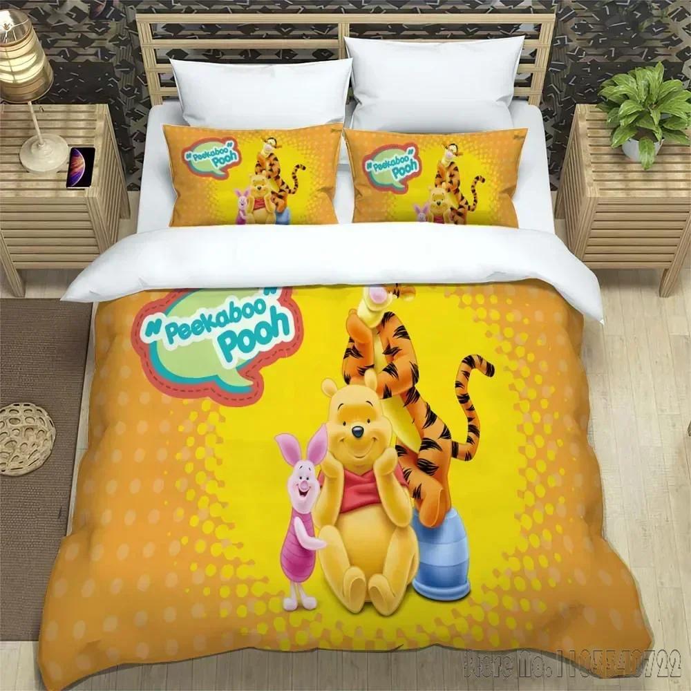 Winnie-the-Pooh Love Child Duvet Cover Set HD Comforter Cover for Kids Bedding Sets Bedclothes Bedroom Decor