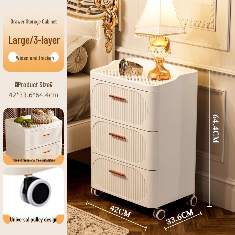 Golden Cat Multi-Layer Plastic Storage Cabinet for Bedroom and Living Room