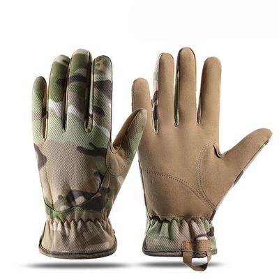 Taktische Outdoor-Handschuhe für Herren, Vollfinger, Handfläche rutschfest, multifunktional, schützend, Mesh, atmungsaktiv, verschleißfest, Fahrradhandschuhe, Touchscreen