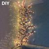 96LEDs Cherry Blossom String Lights USB Powered 8 Modes DIY Home Bedroom Party Wedding Christmas Festive Decor Light 1.9M/6.23ft