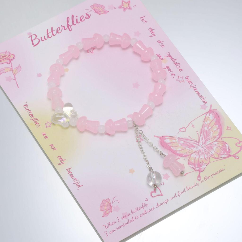 Mori Style Mermaid Crystal Bracelet - Sweet, Versatile Design for Women, Students, and Best Friends.