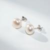 Trumium 100% 925 Silver Handpicked Freshwater Natural Pearl Stud Earrings for Women High Quality Simple Pearl Earring